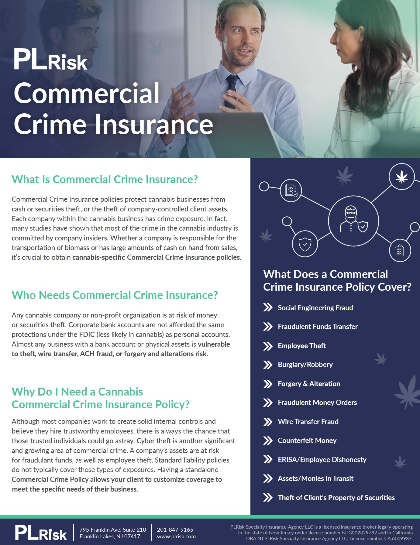 CANNABIS COMMERCIAL CRIME INSURANCE GUIDE